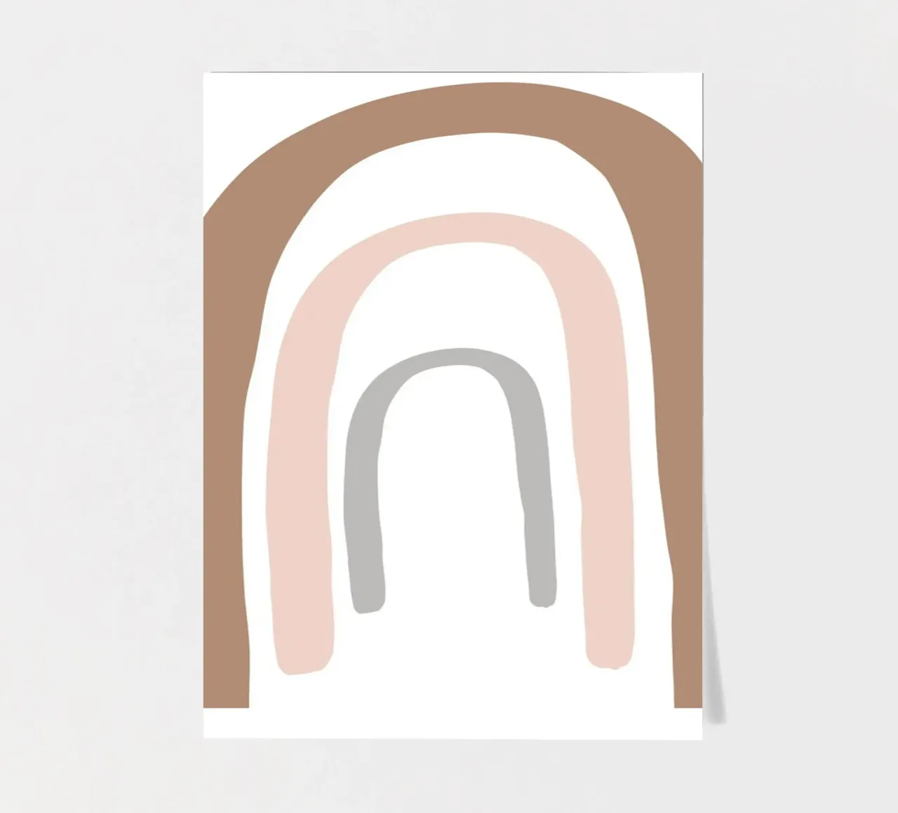 Boho Regenbogen – Abstraktes Pastell-Design Stickerbogen von Whole©