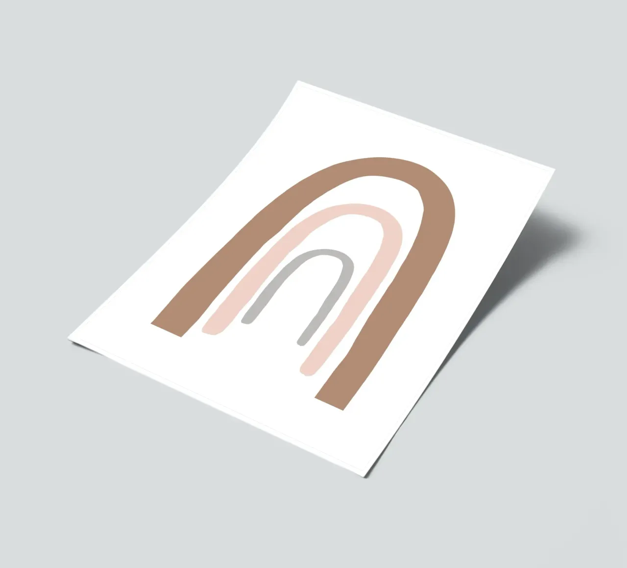 Boho Regenbogen – Abstraktes Pastell-Design Stickerbogen von Whole©