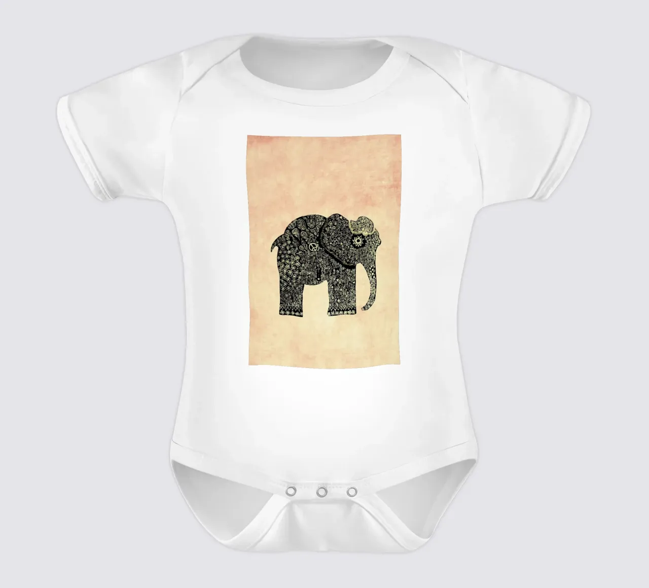 Boho Ella body neonato maniche corte da Ingrid Beddoes
