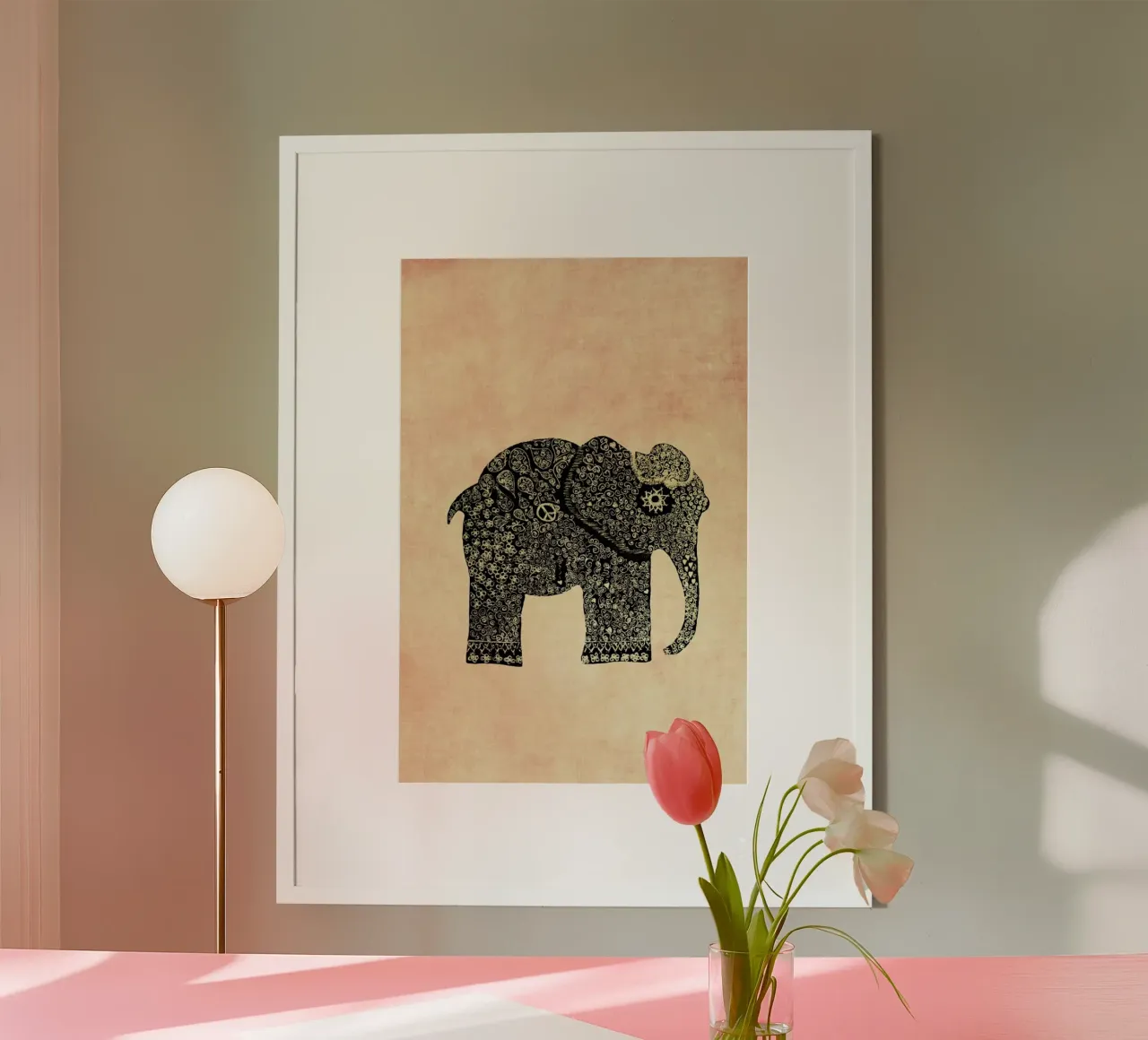 Boho Ella poster by Ingrid Beddoes