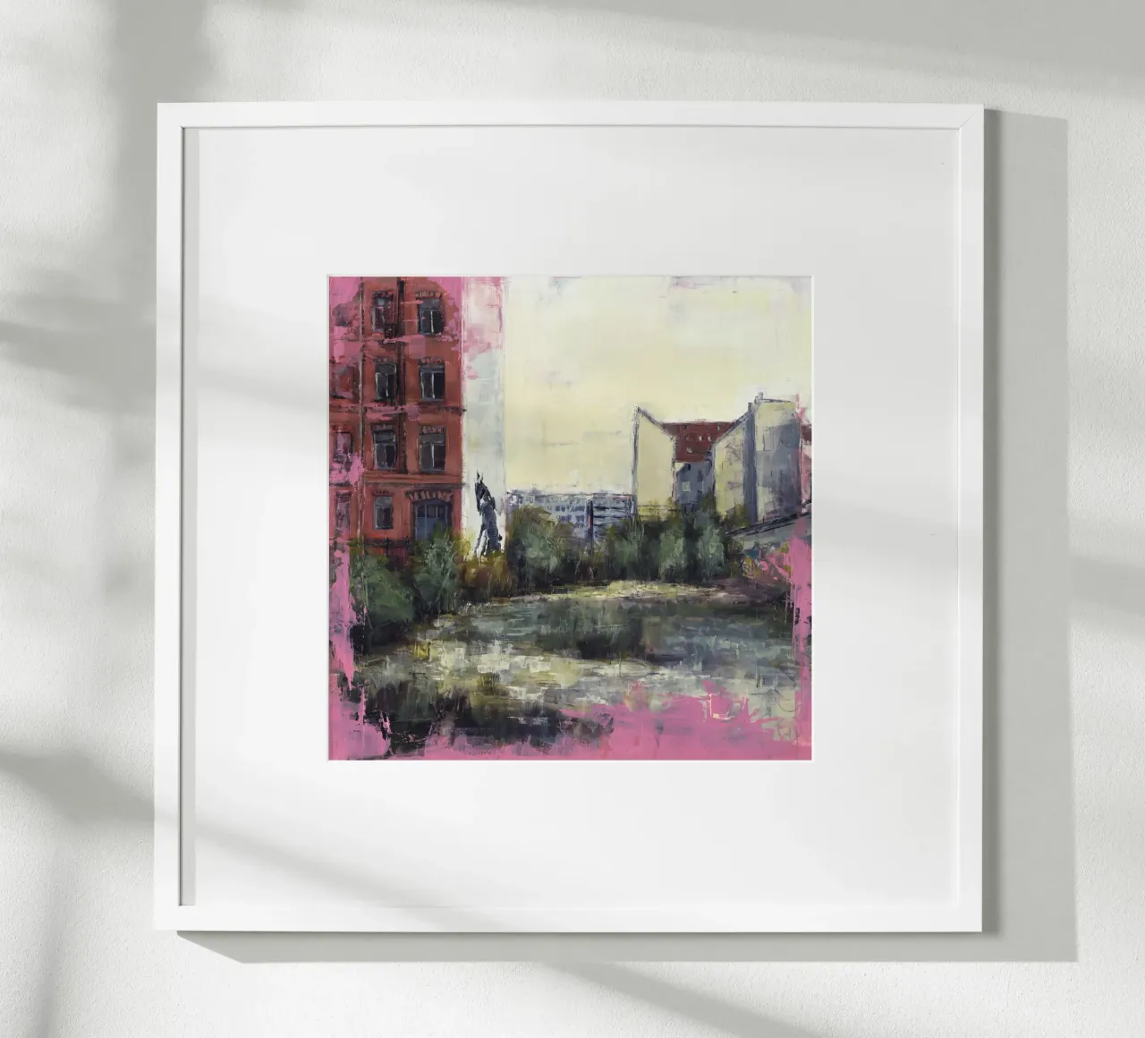 "BERLIN_21_03" - Vista sulla città di Berlino centro poster da Eduard Warkentin Art