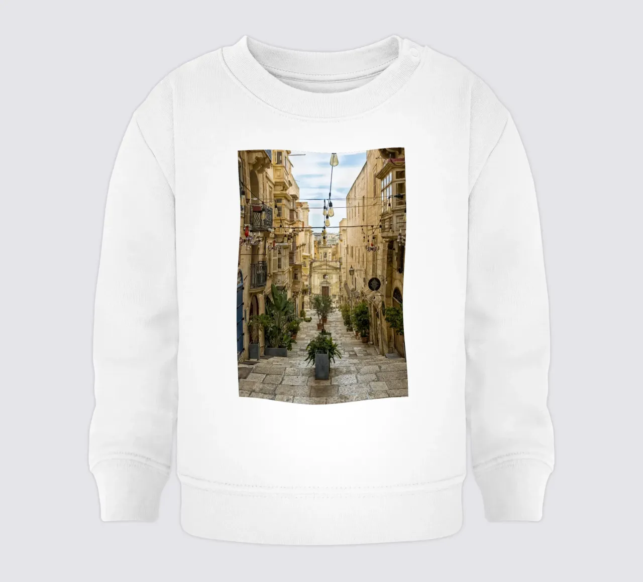 Street view Valetta baby sweatshirt by Curious Collections by Marielle Leenders