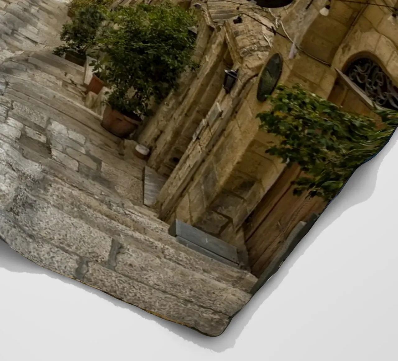 Street view Valetta fleece blanket by Curious Collections by Marielle Leenders