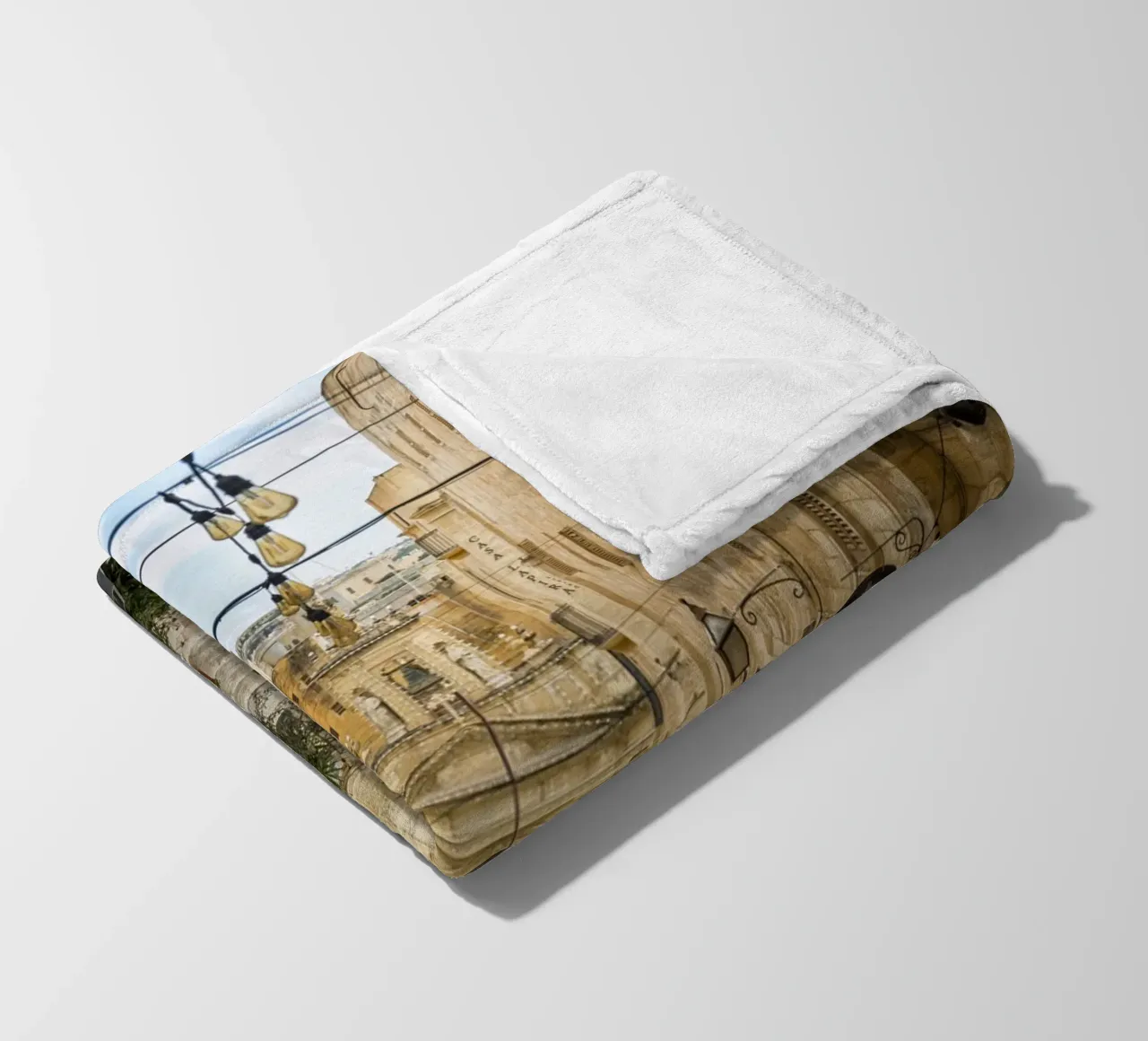 Street view Valetta fleece blanket by Curious Collections by Marielle Leenders