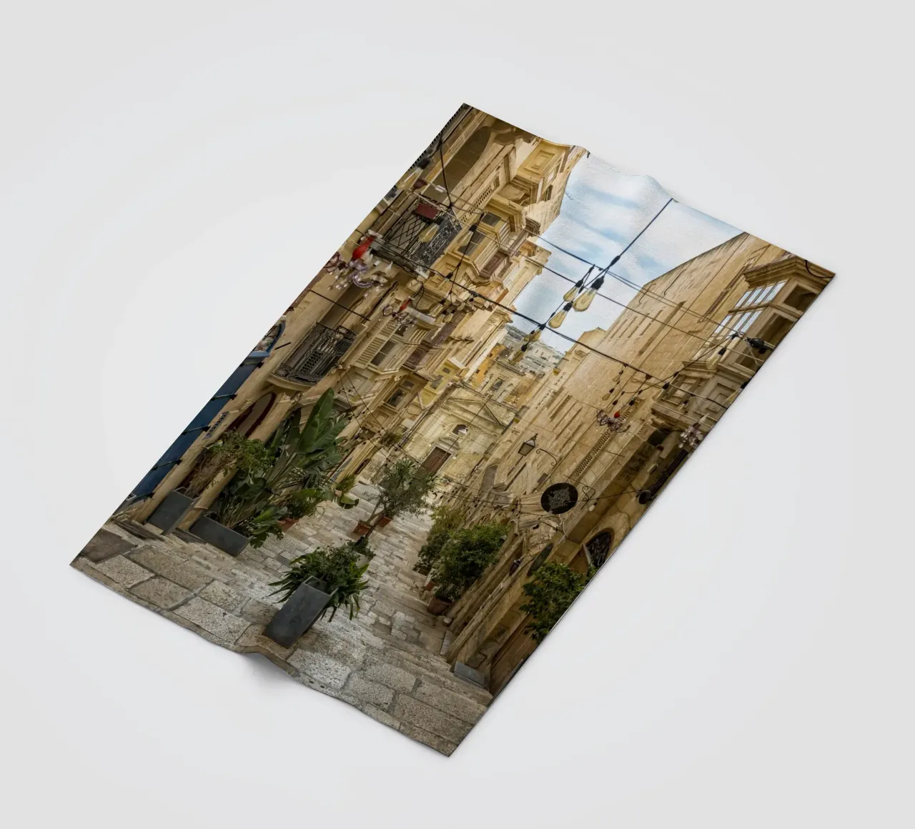 Street view Valetta fleece blanket by Curious Collections by Marielle Leenders