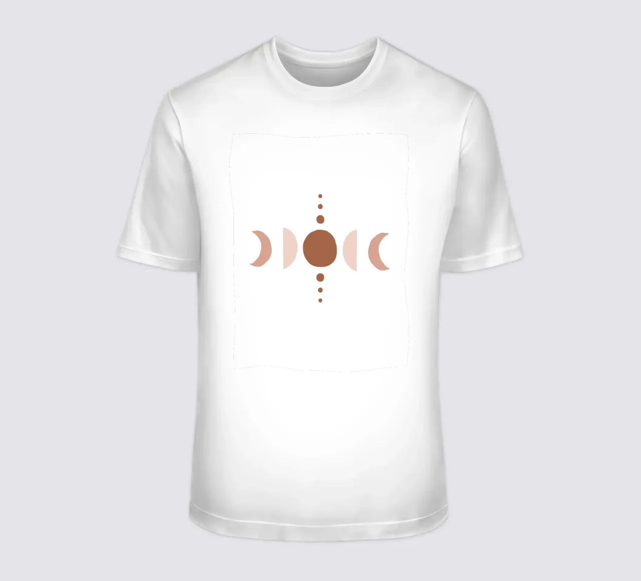 Moon phase design - Boho minimalism t-shirt by Whole©