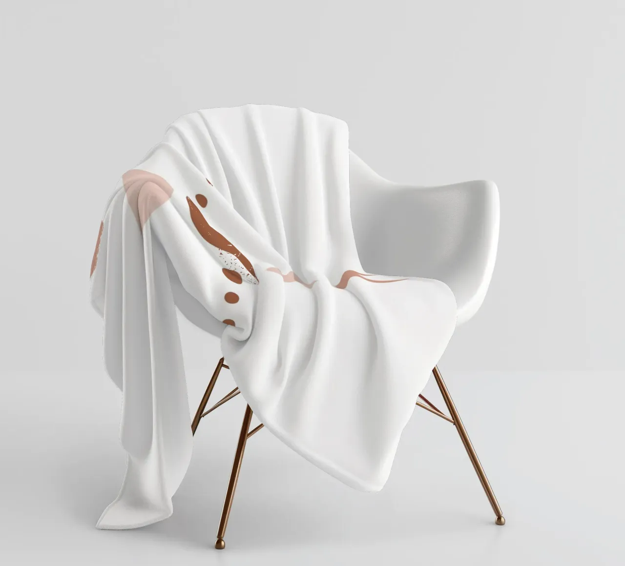 Design delle fasi lunari - Minimalismo bohémien coperta in pile da Whole©