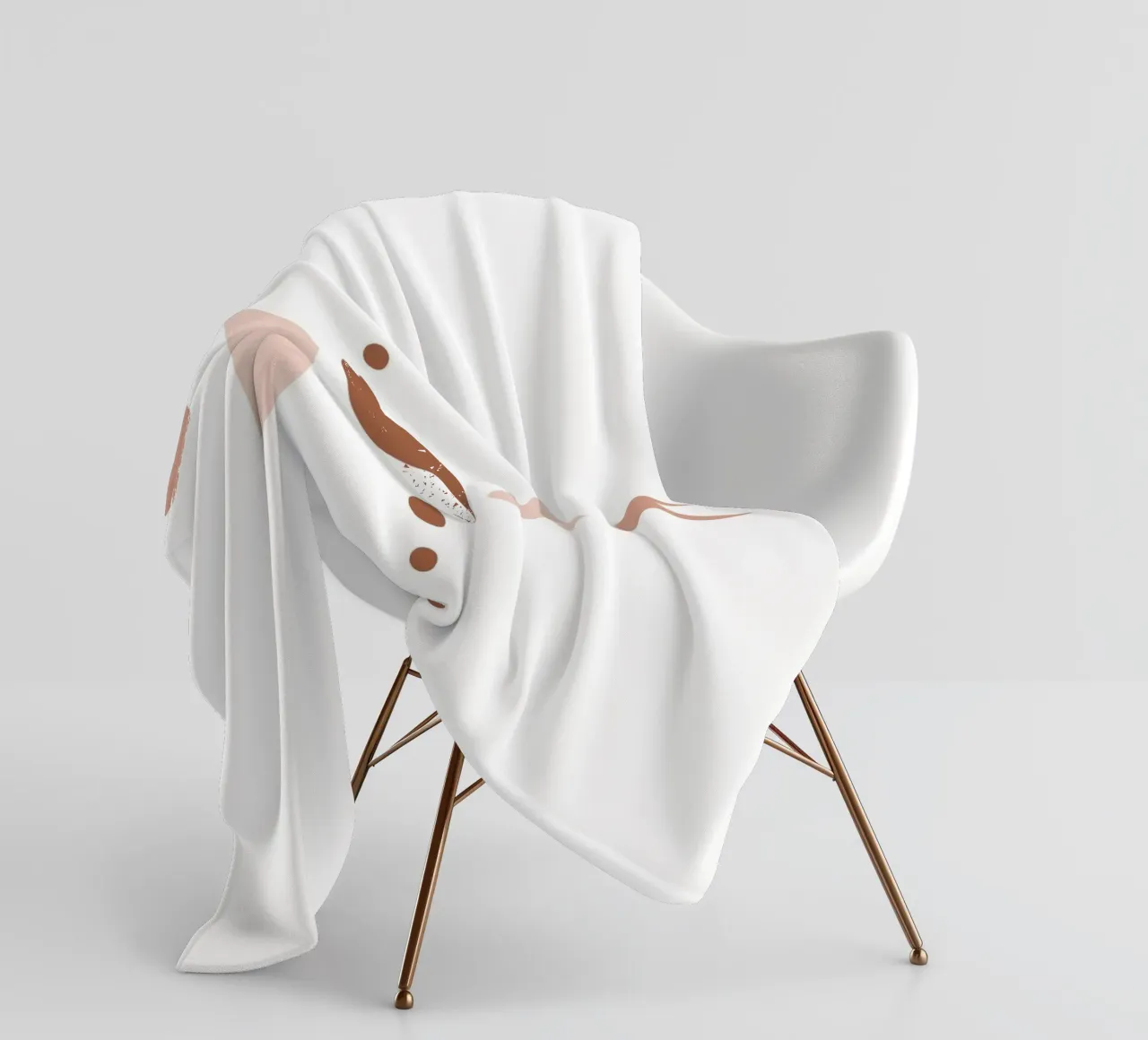 Design delle fasi lunari - Minimalismo bohémien coperta in pile da Whole©
