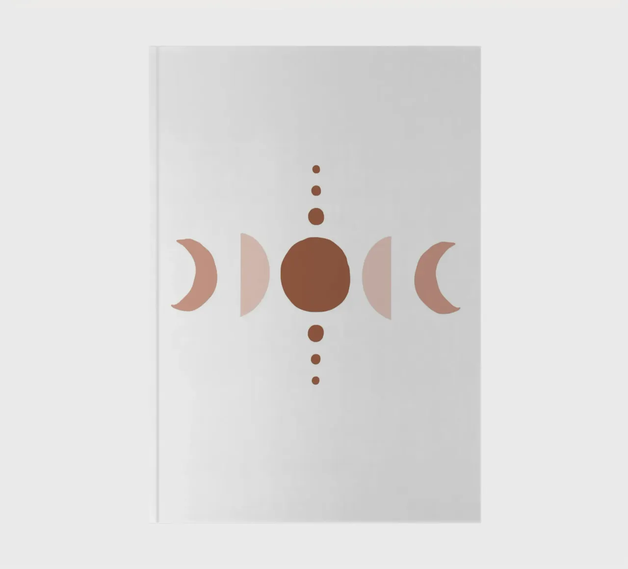 Moon phase design - Boho minimalism notebook by Whole©