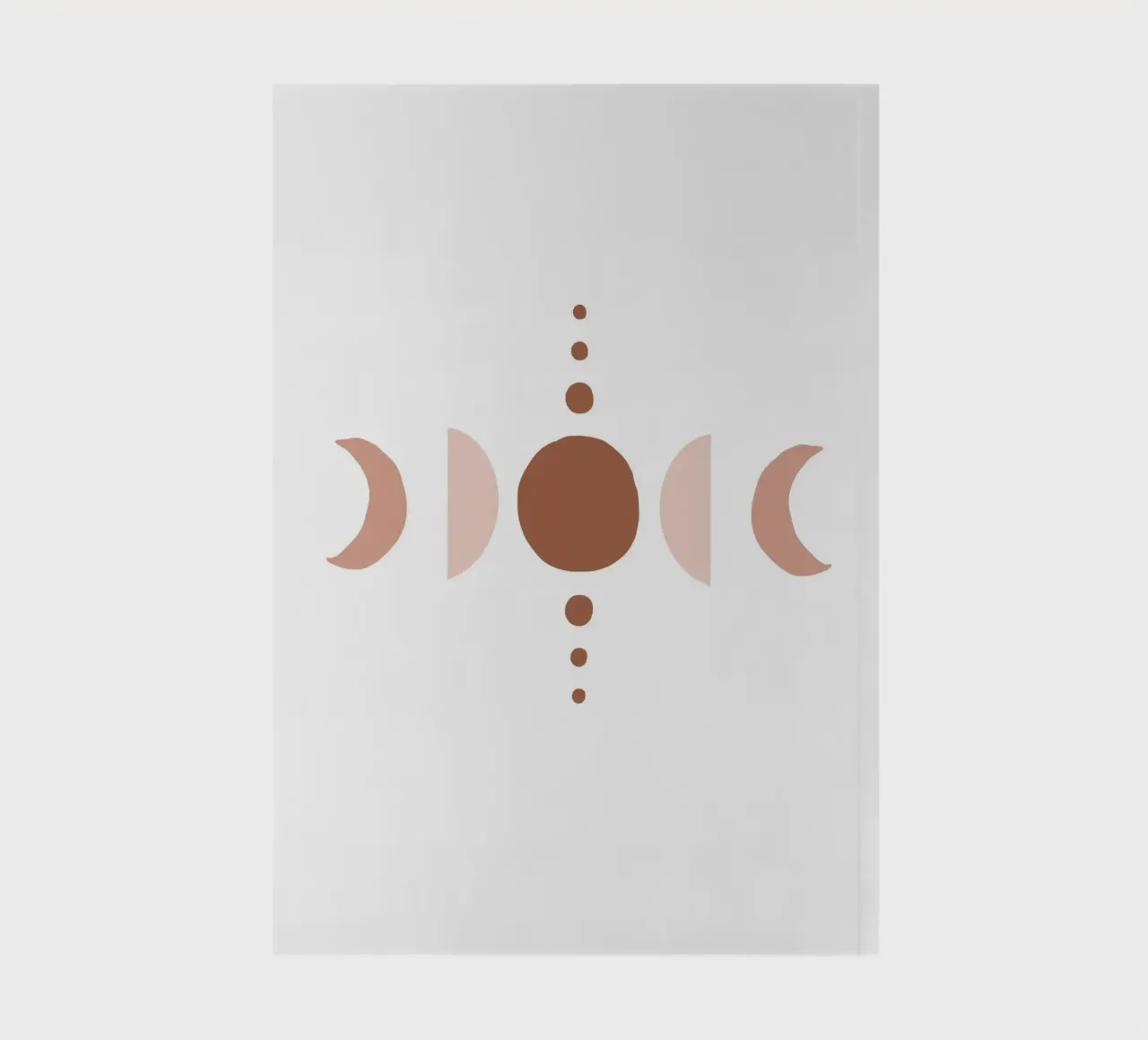 Moon phase design - Boho minimalism notebook by Whole©