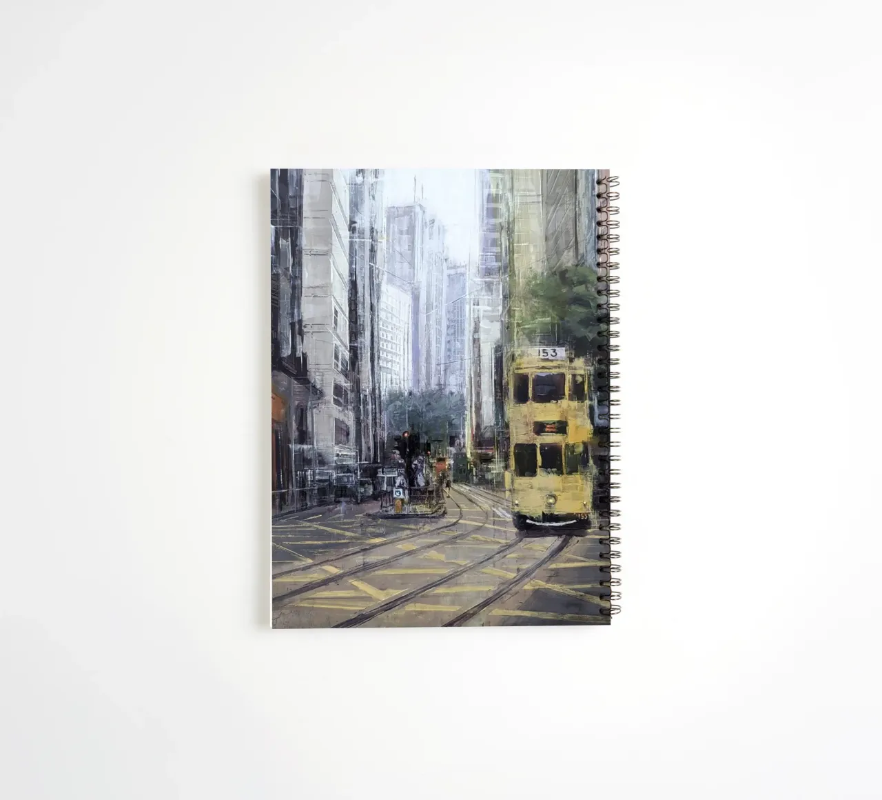 "HONG_KONG_24_02" - City view spiral notebook by Eduard Warkentin Art
