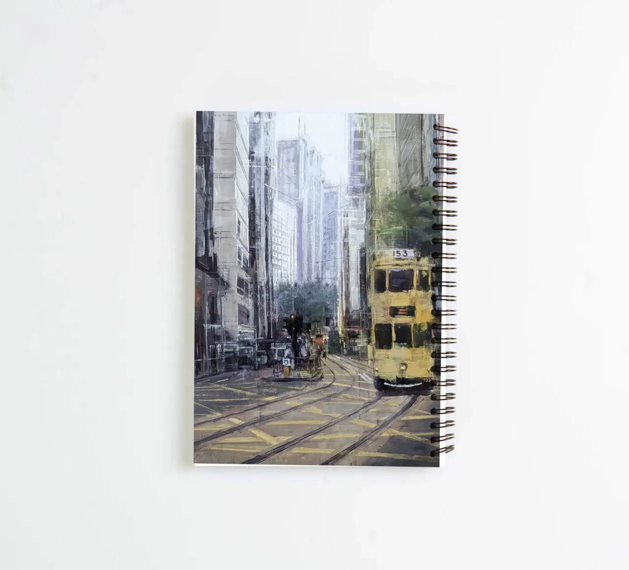 "HONG_KONG_24_02" - City view spiral notebook by Eduard Warkentin Art
