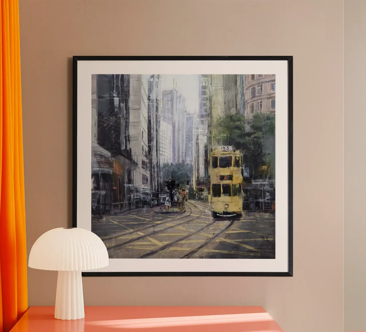 "HONG_KONG_24_02" - Vista sulla città carta hahnemühle da Eduard Warkentin Art
