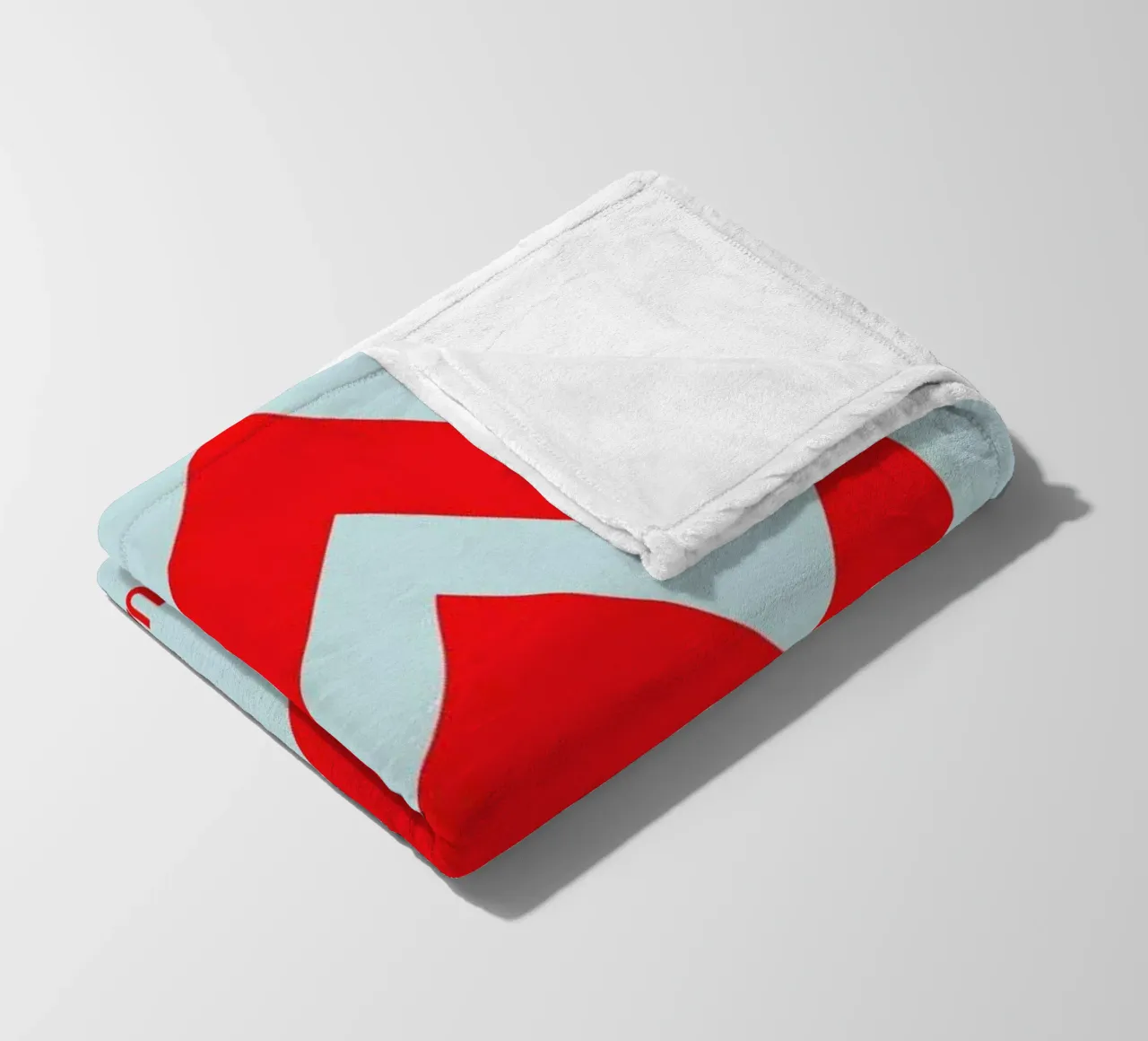 Aquarius Zodiac Sign Red coperta in pile da Naxart