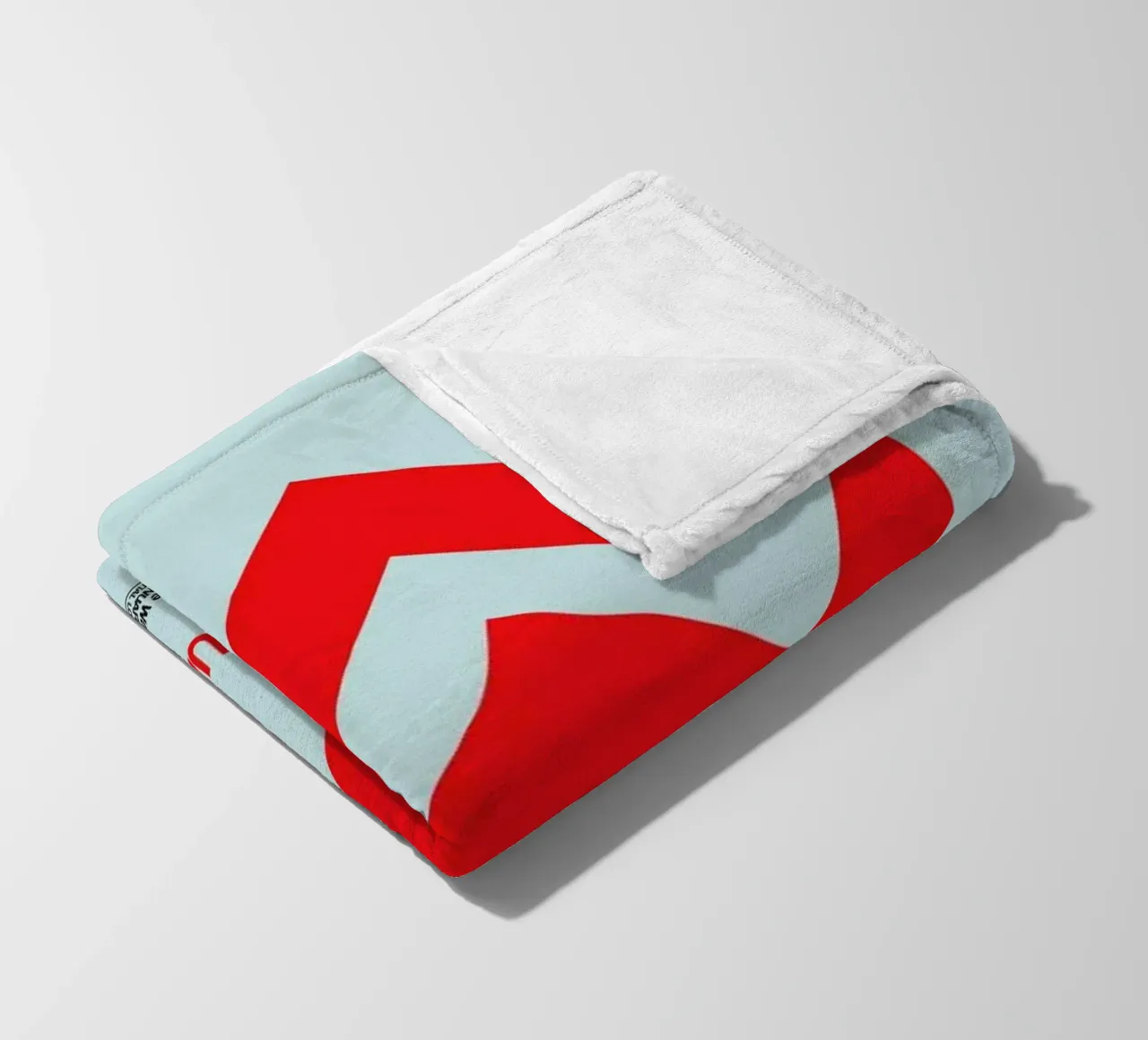 Aquarius Zodiac Sign Red coperta in pile da Naxart