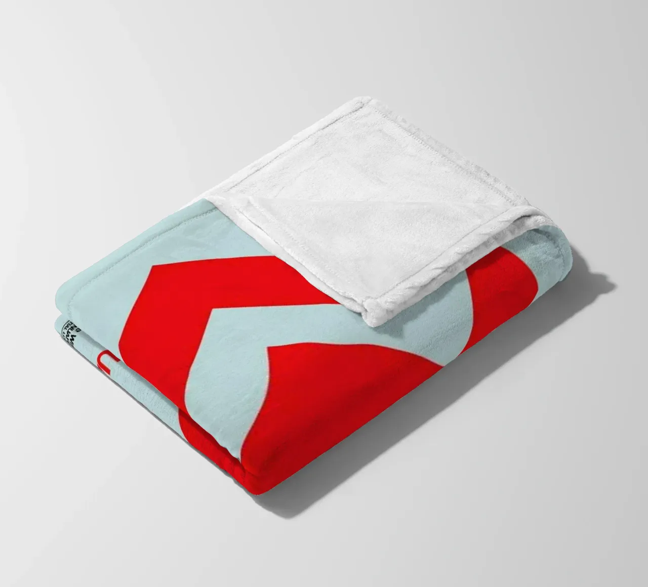 Aquarius Zodiac Sign Red coperta in pile da Naxart