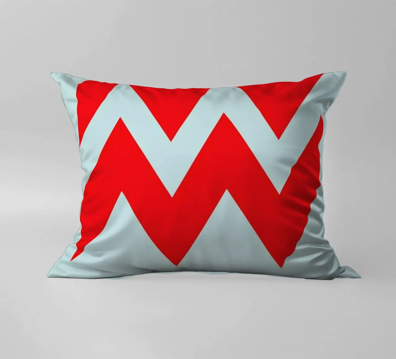 Aquarius Zodiac Sign Red cuscino da Naxart