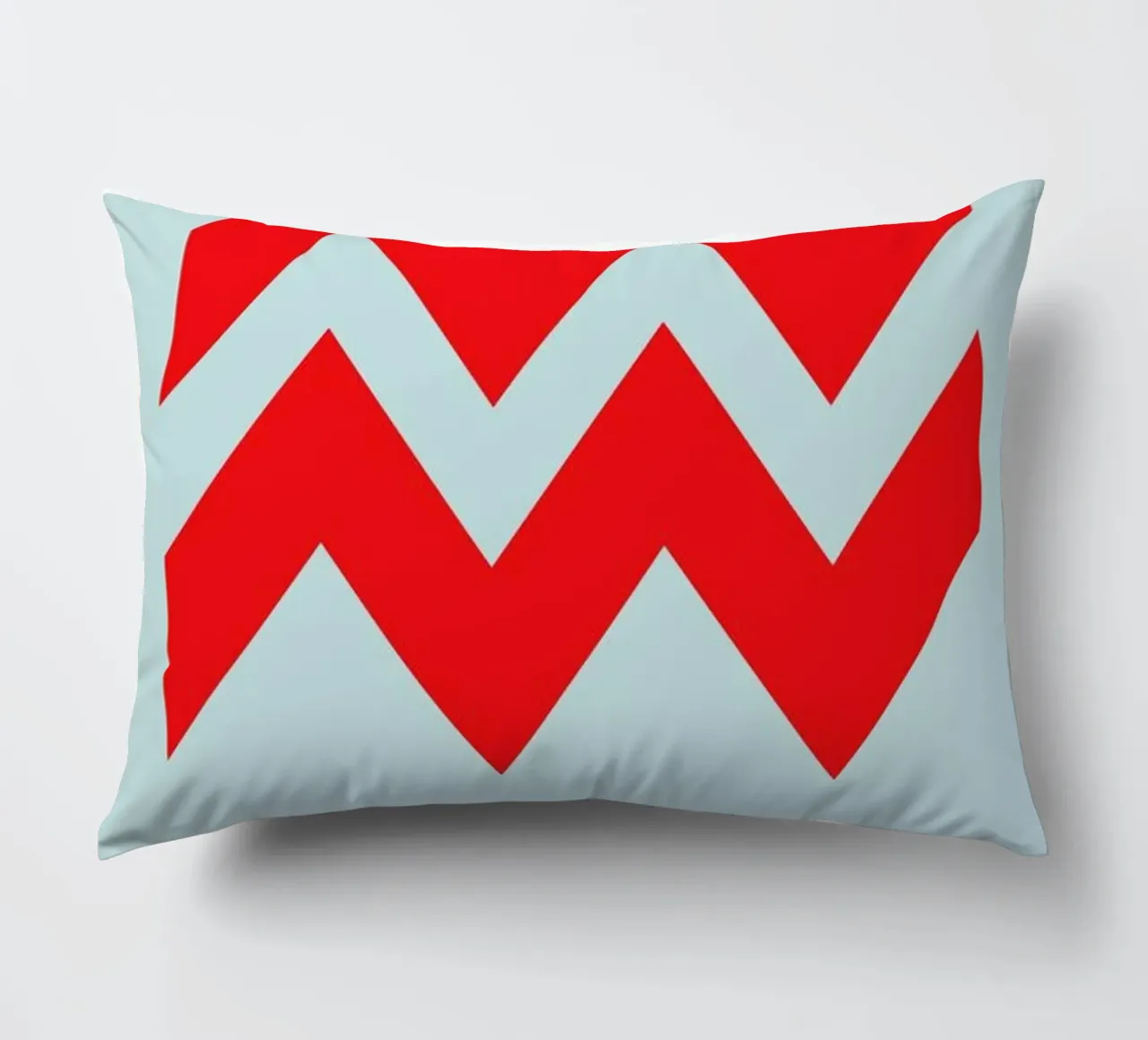 Aquarius Zodiac Sign Red cuscino da Naxart