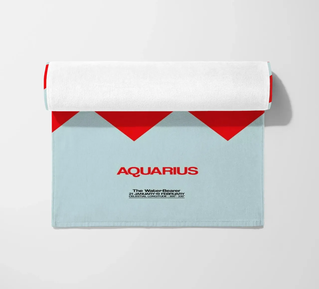 Aquarius Zodiac Sign Red telo mare da Naxart