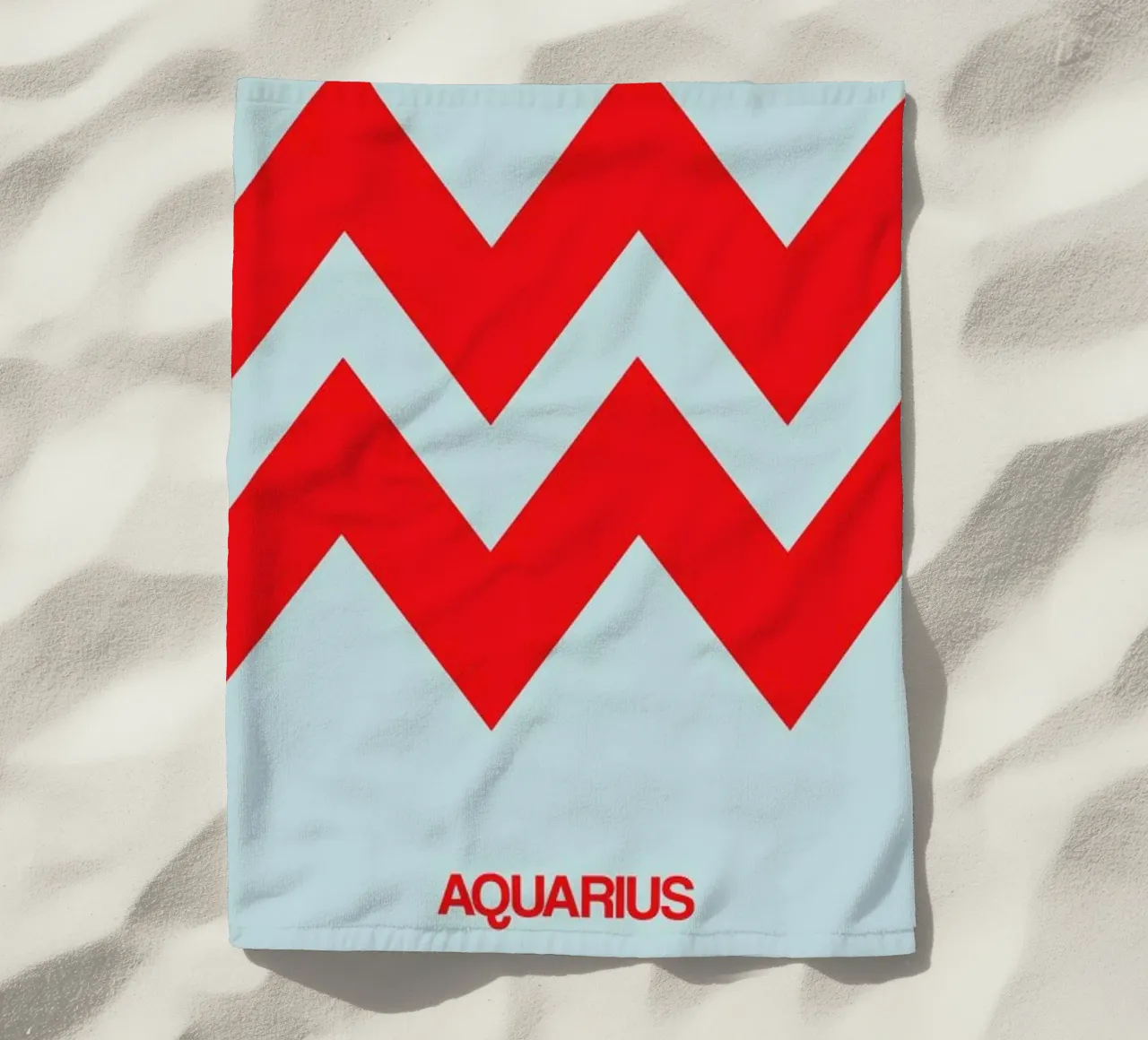 Aquarius Zodiac Sign Red telo mare da Naxart
