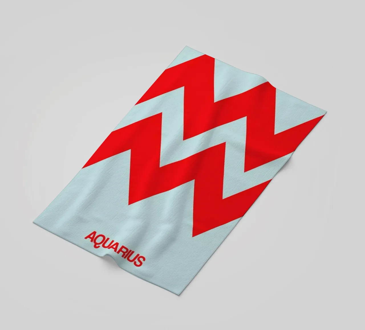 Aquarius Zodiac Sign Red telo mare da Naxart