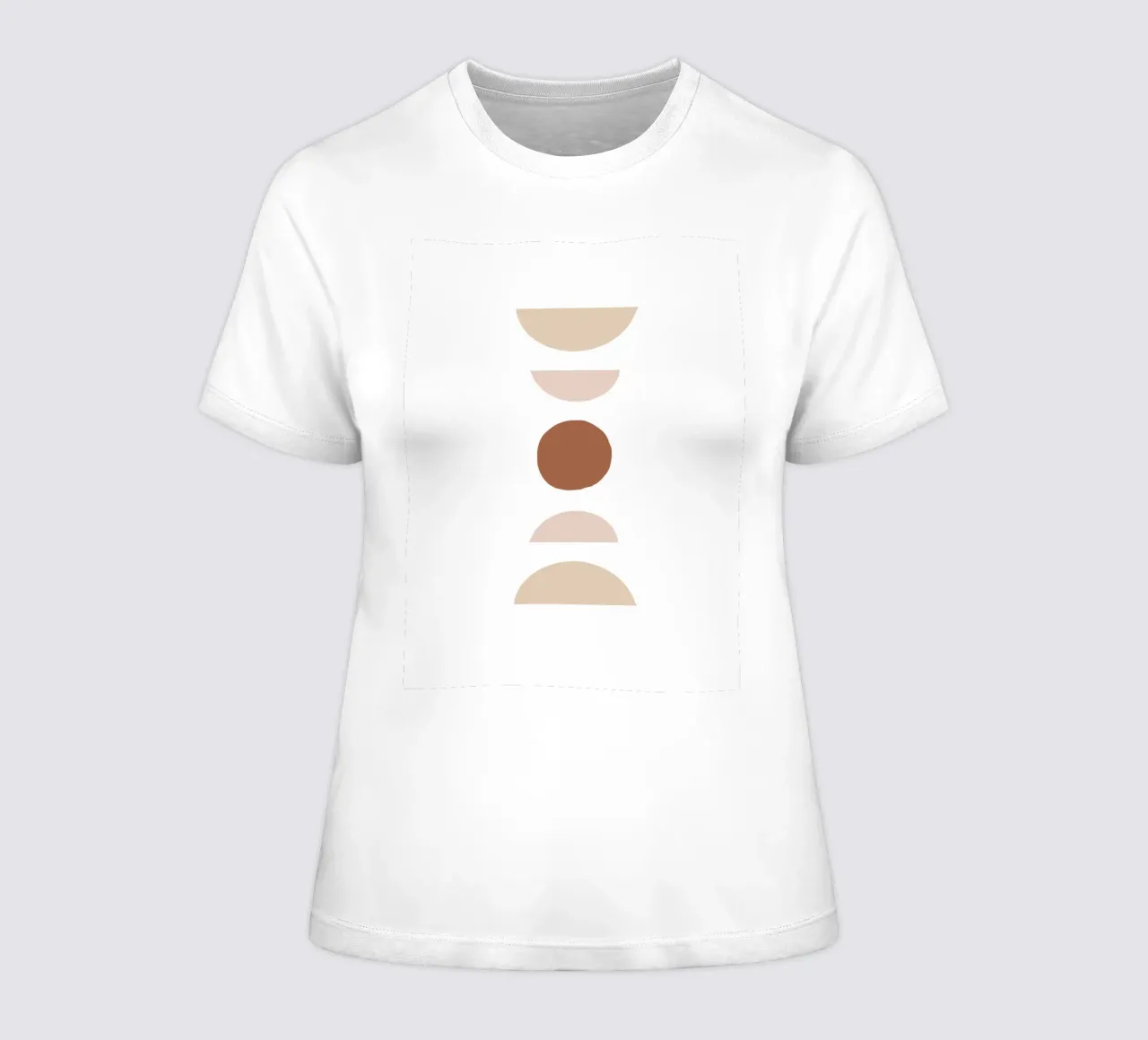 Abstract geometry - Boho minimalism women's fitted t-shirt by Whole©