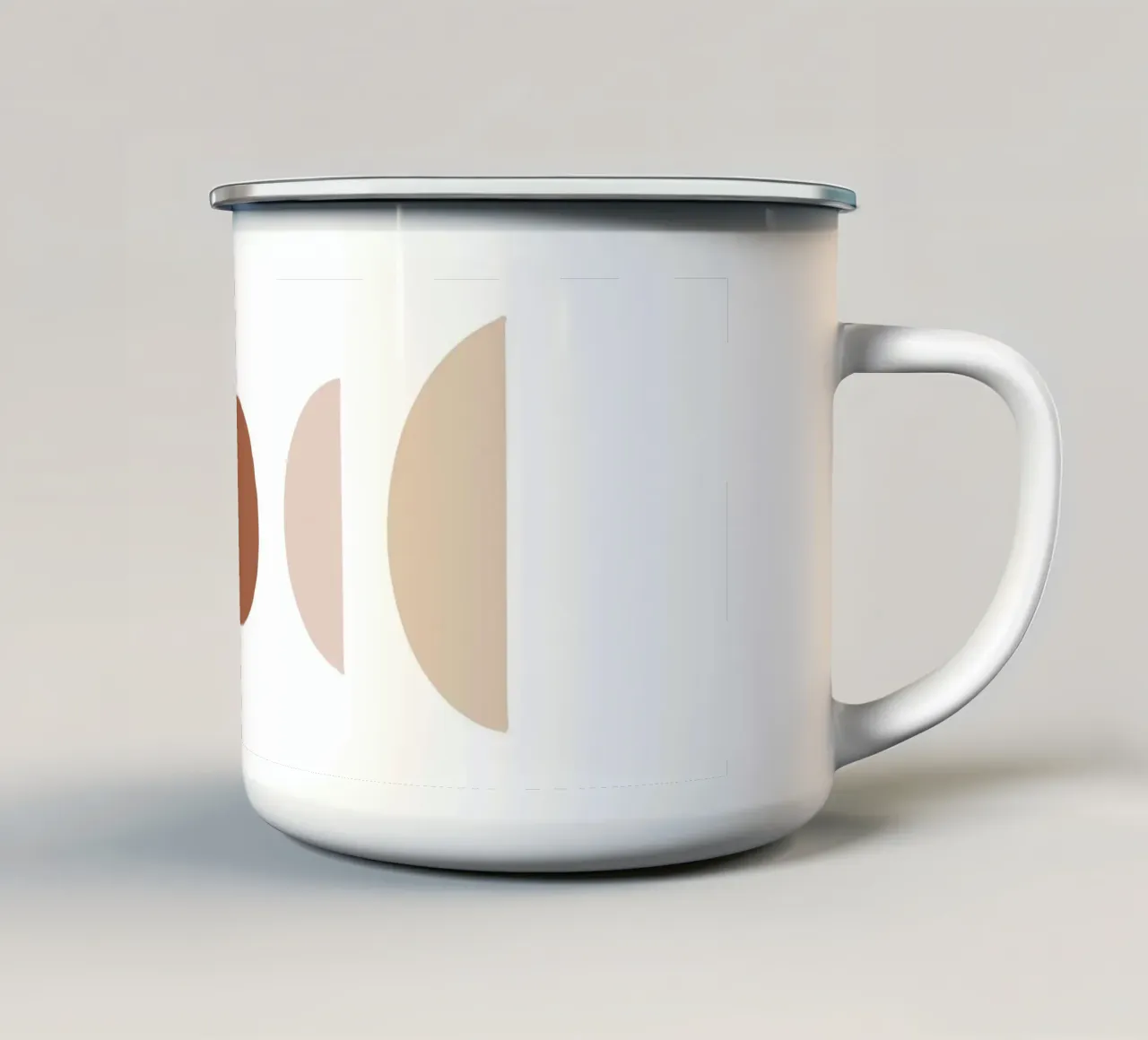 Abstracte geometrie - Boho minimalisme emaille mok van Whole©