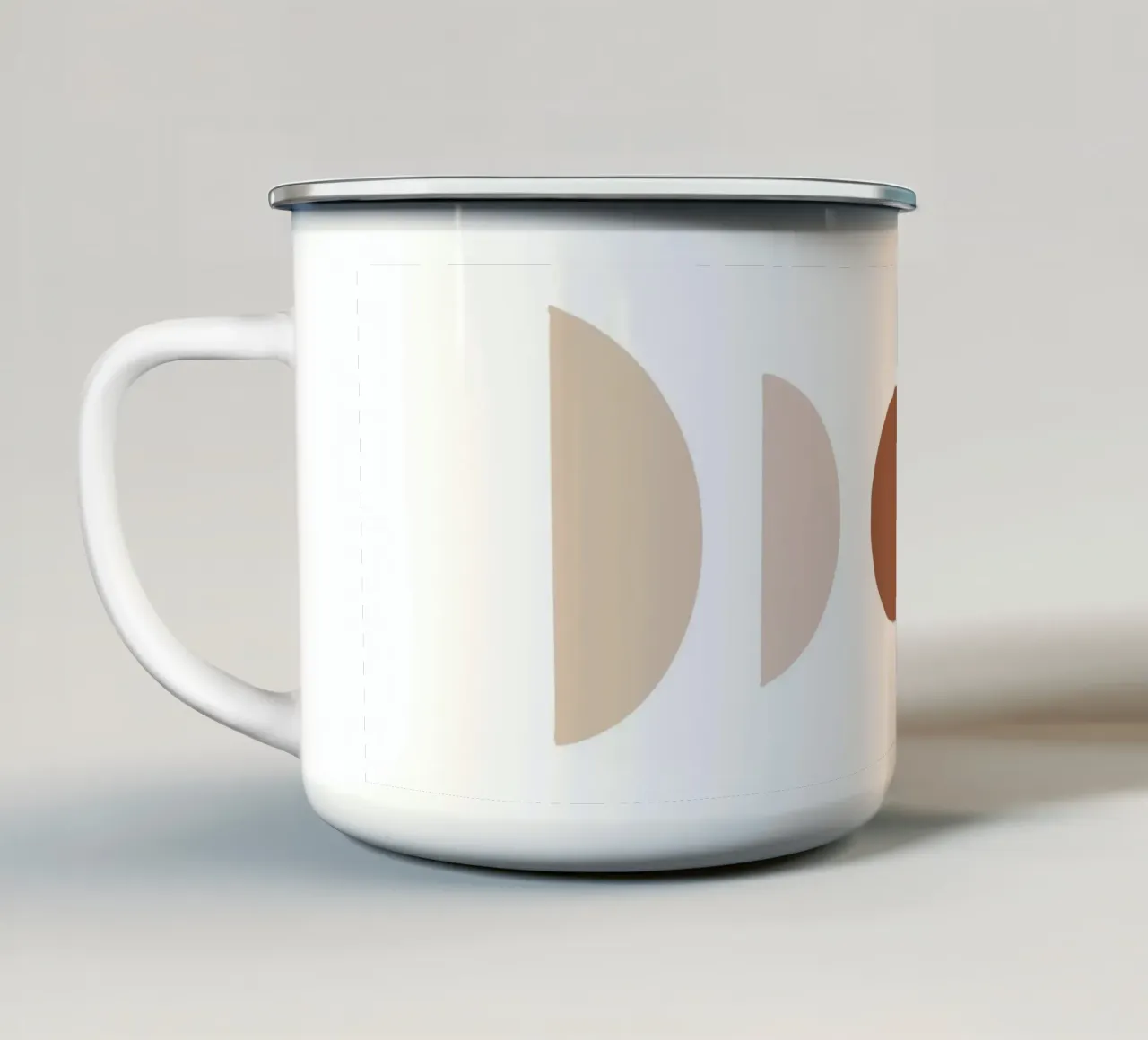 Geometria astratta - Minimalismo bohémien tazza in smalto da Whole©