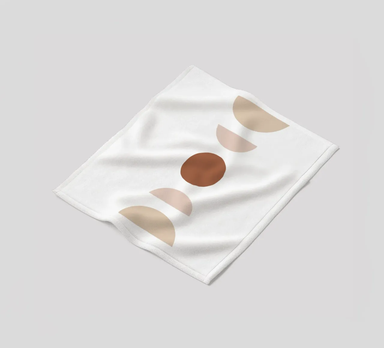 Abstrakte Geometrie – Boho Minimalismus Fleecedecke von Whole©