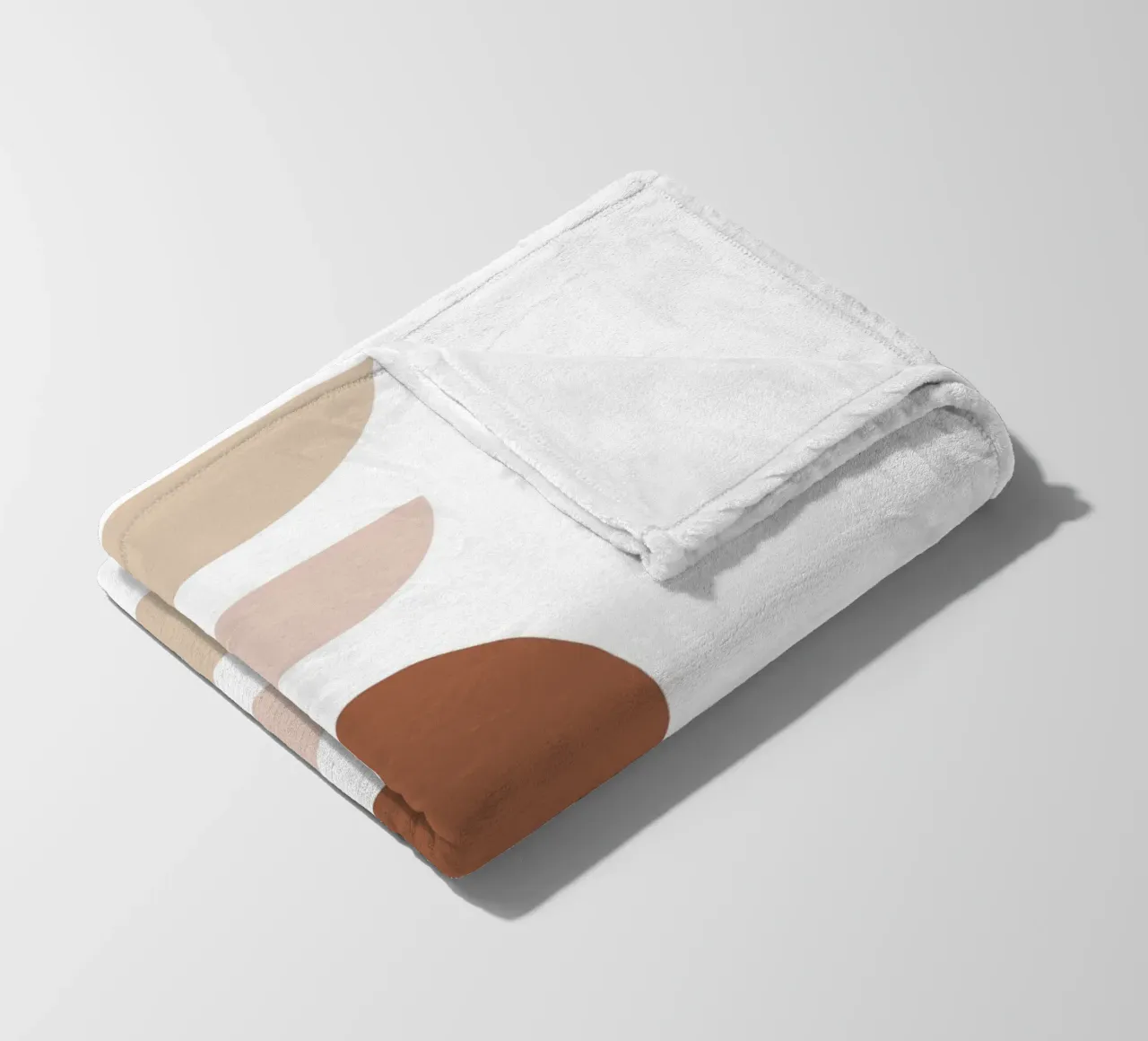 Abstrakte Geometrie – Boho Minimalismus Fleecedecke von Whole©