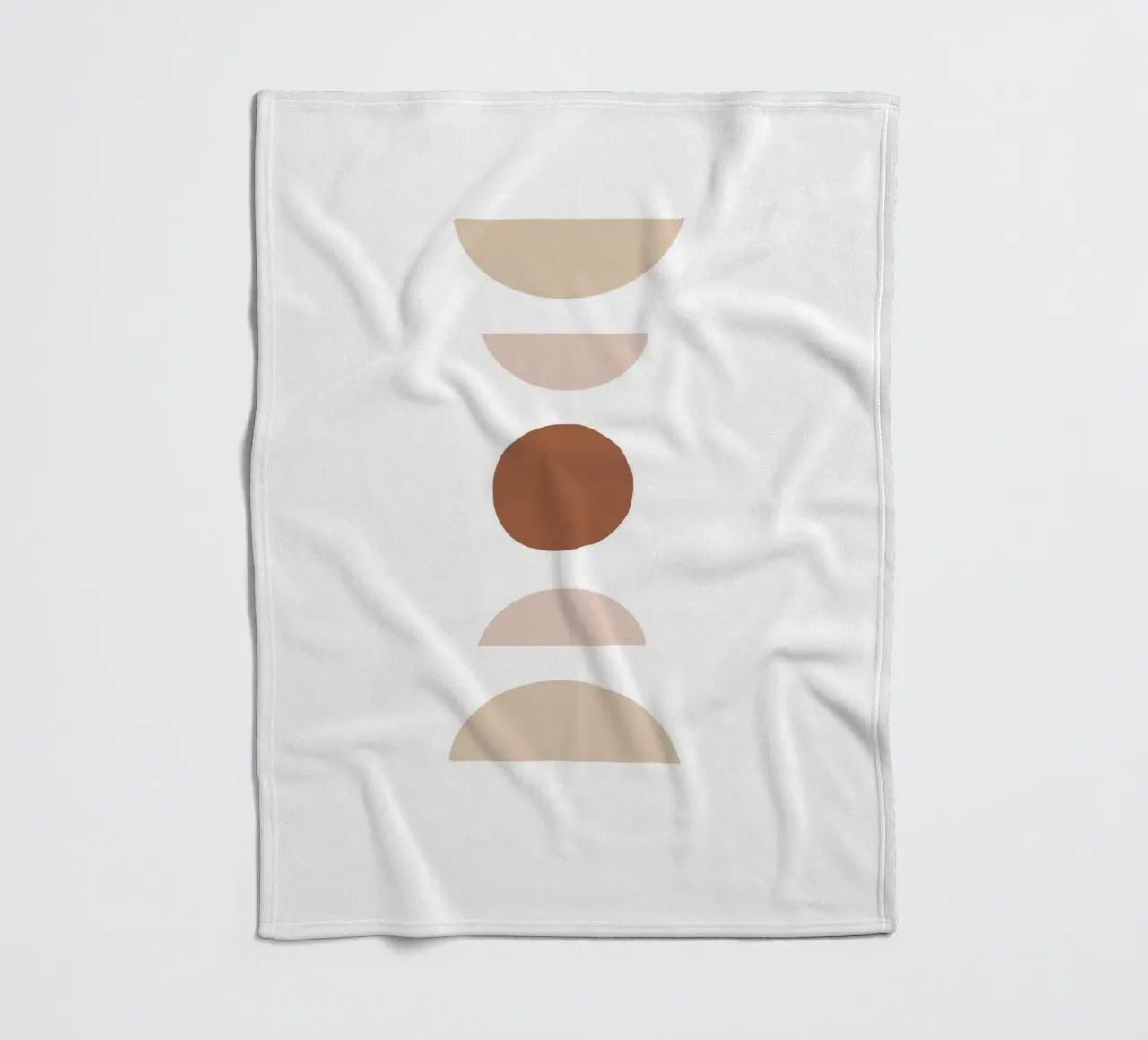 Abstrakte Geometrie – Boho Minimalismus Fleecedecke von Whole©