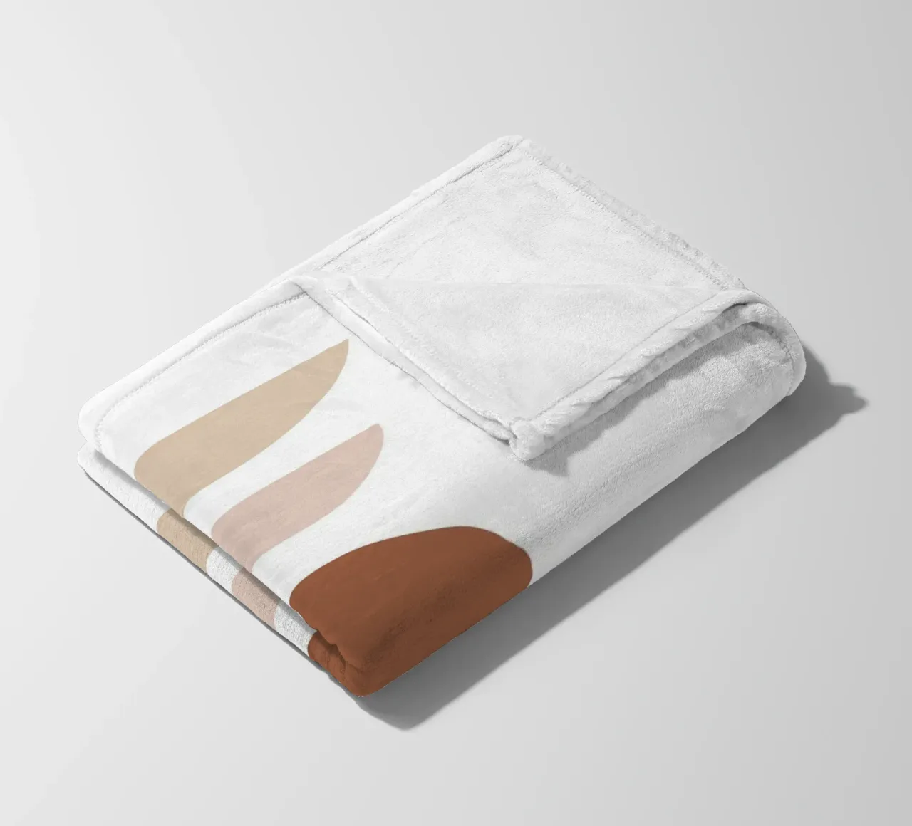 Abstrakte Geometrie – Boho Minimalismus Fleecedecke von Whole©
