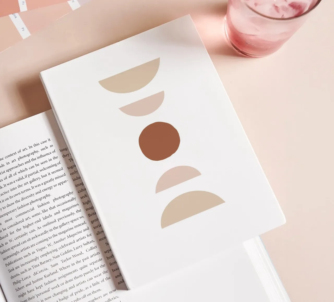 Abstract geometry - Boho minimalism notebook by Whole©