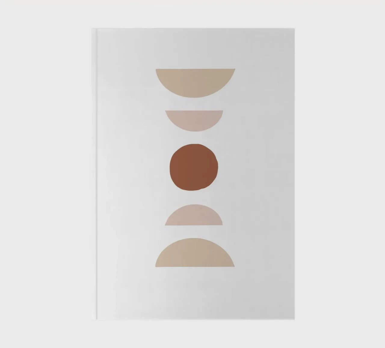 Abstract geometry - Boho minimalism notebook by Whole©