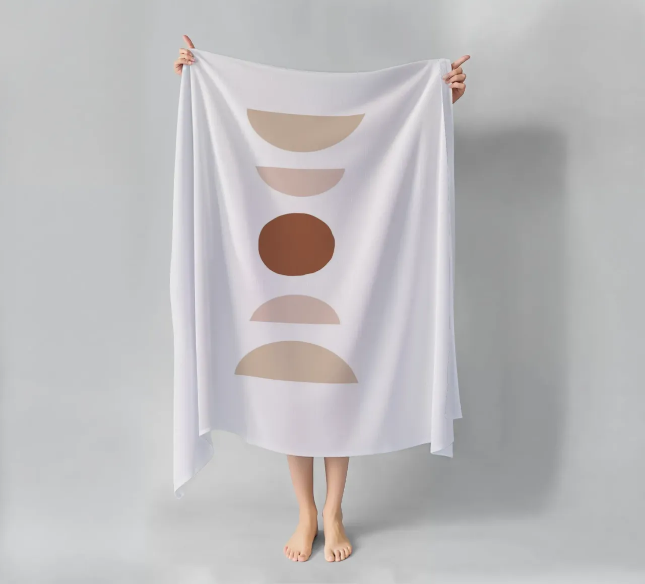 Abstract geometry - Boho minimalism beach towel by Whole©