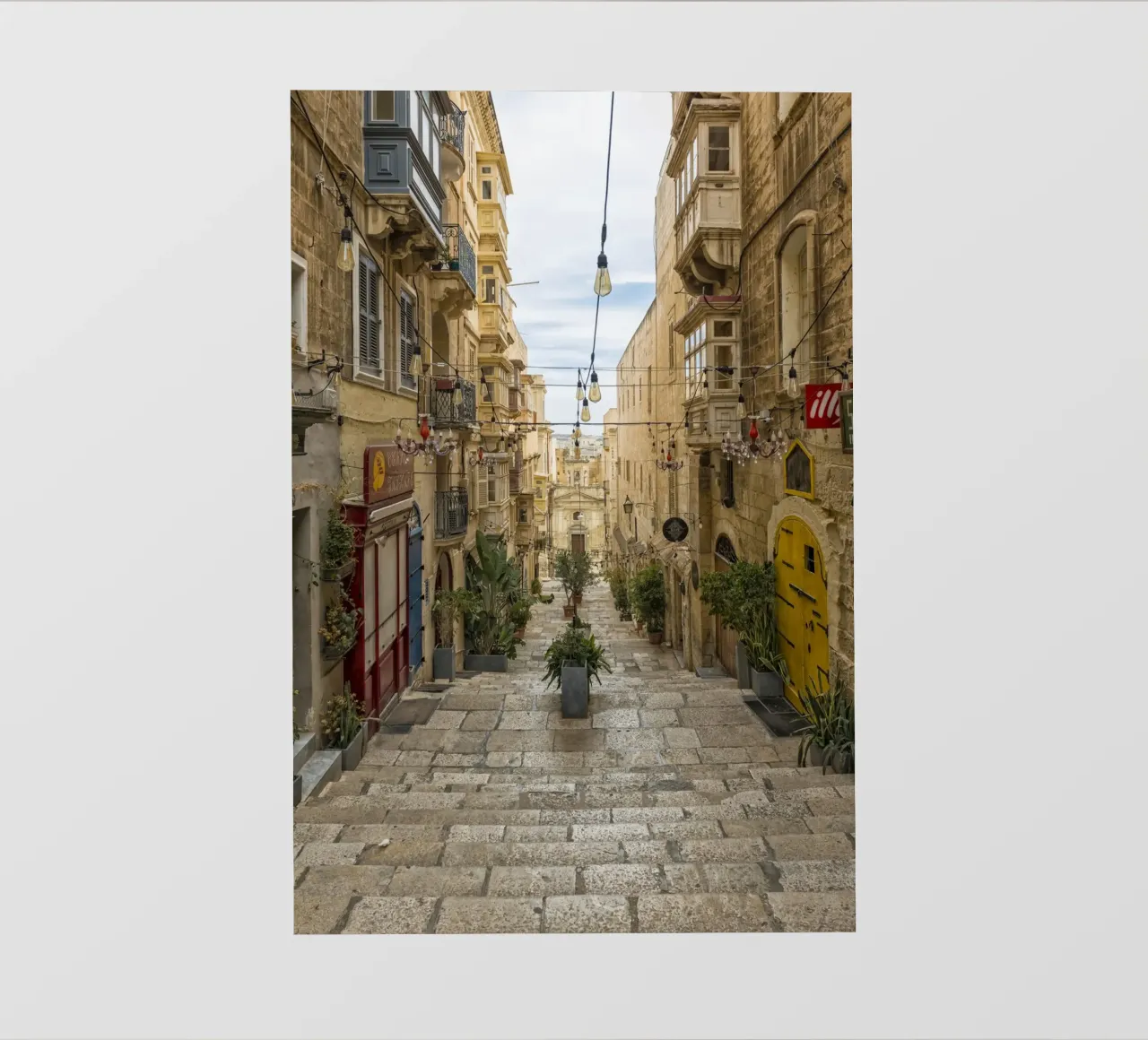 Street view Valetta Malta photo wallpaper by Curious Collections by Marielle Leenders