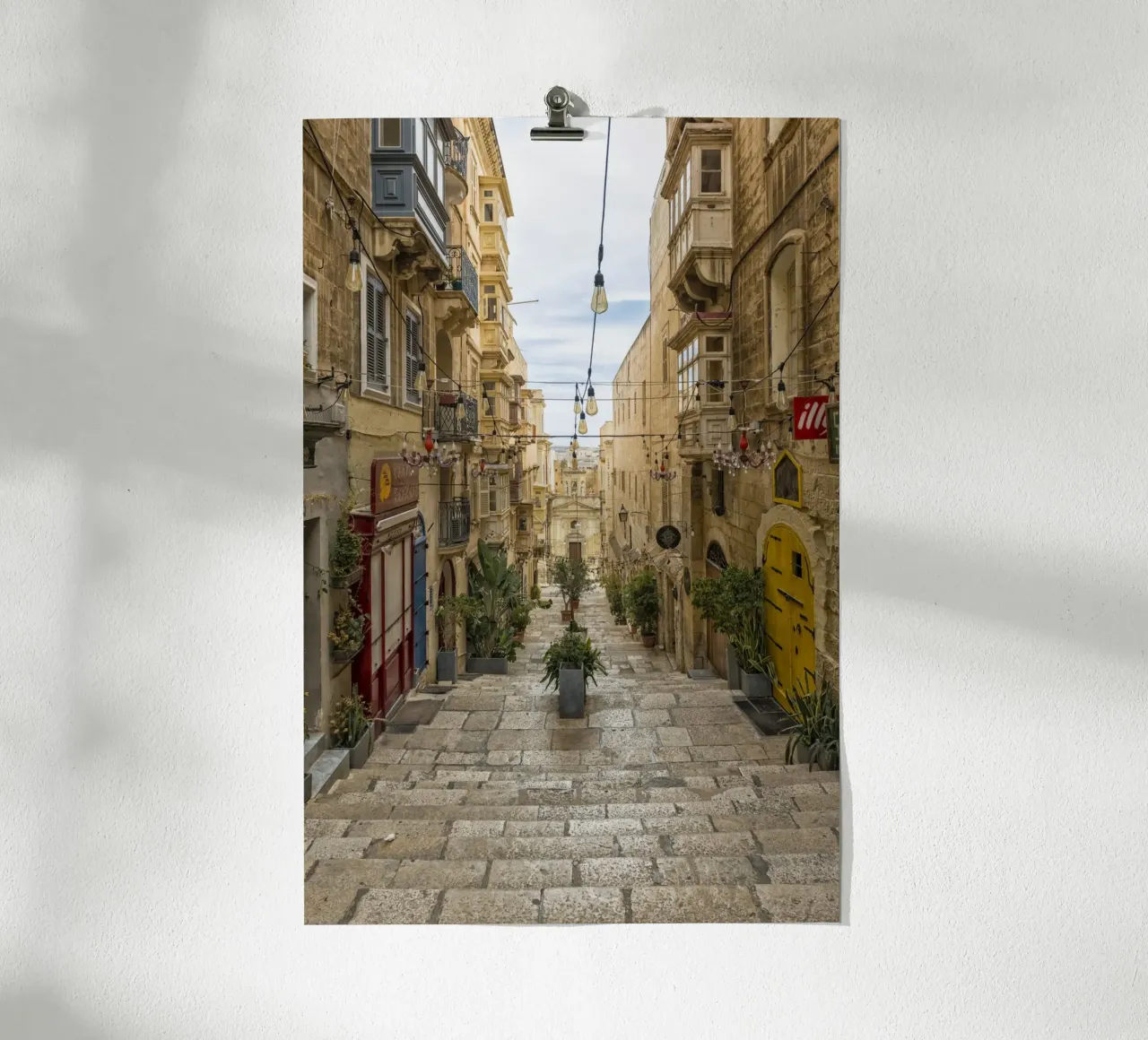 Street view Valetta Malta hahnemühle by Curious Collections by Marielle Leenders