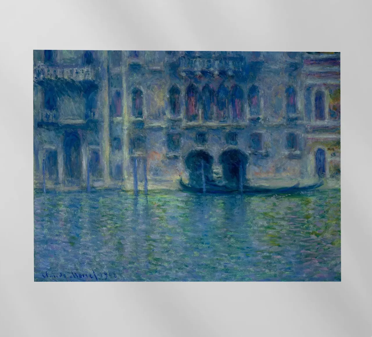 Claude Monet - Palazzo da Mula in Venice pellicola backlit da William Store