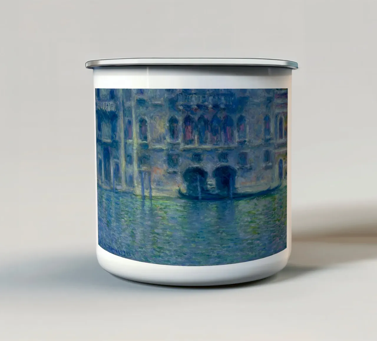 Claude Monet - Palazzo da Mula in Venice tazza in smalto da William Store