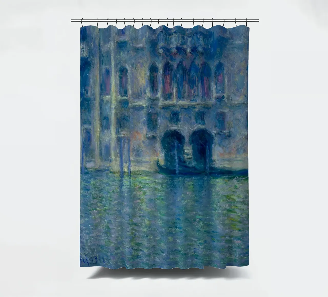 Claude Monet - Palazzo da Mula in Venice tenda da doccia da William Store