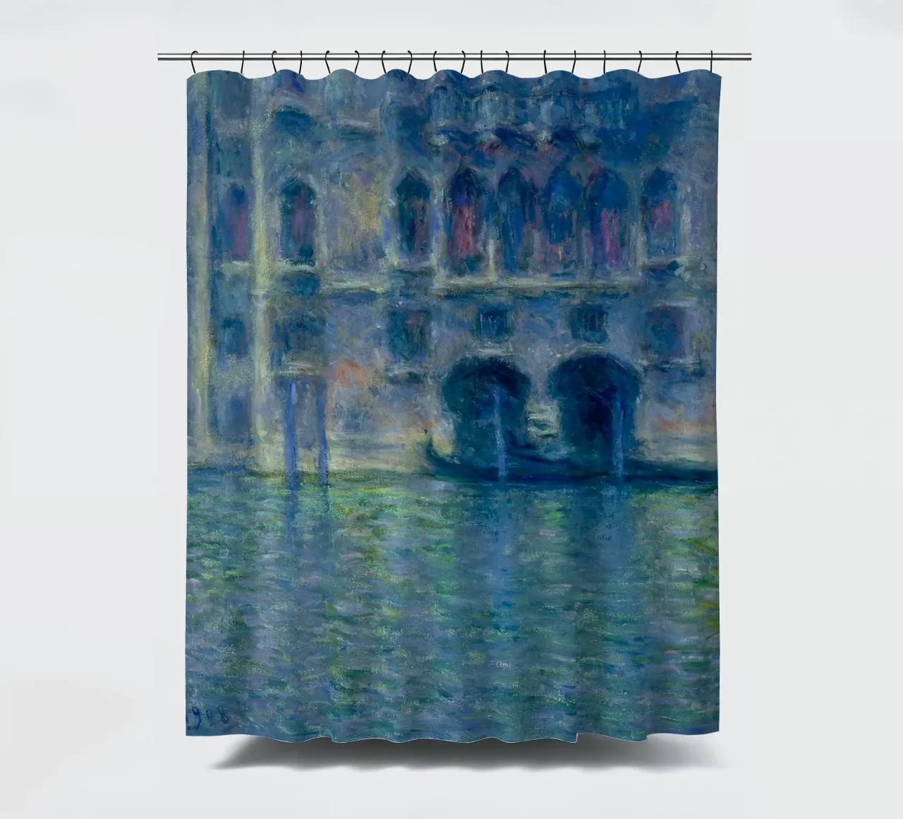 Claude Monet - Palazzo da Mula in Venice tenda da doccia da William Store