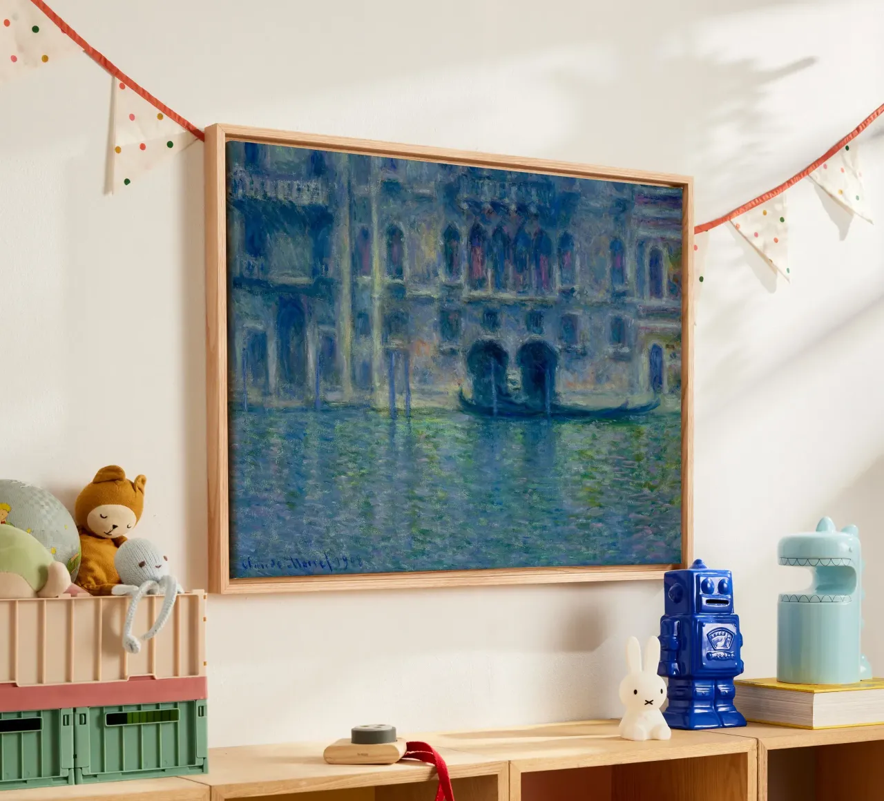Claude Monet - Palazzo da Mula in Venice tela con Cornice a cassetta da William Store