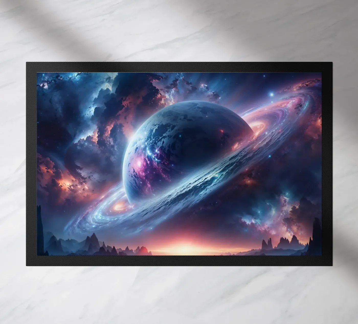 Interstellar Dreamscape doormat by Pixaverse