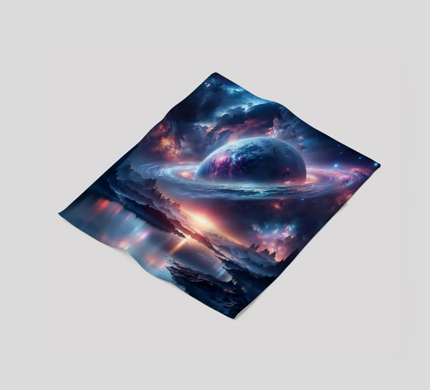 Interstellar Dreamscape Fleecedecke von Pixaverse