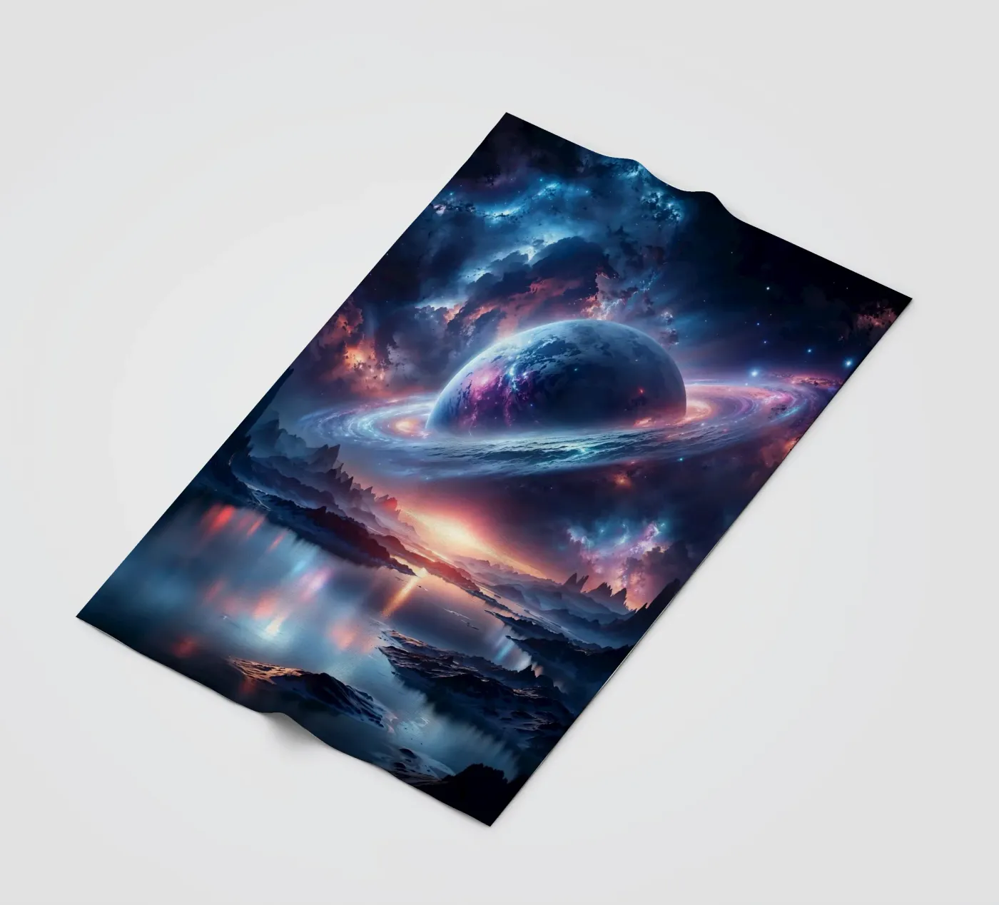 Interstellar Dreamscape Fleecedecke von Pixaverse