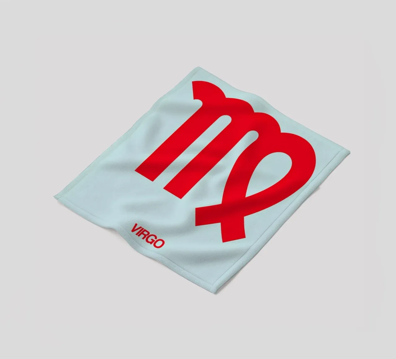 Virgo Zodiac Sign Red coperta in pile da Naxart