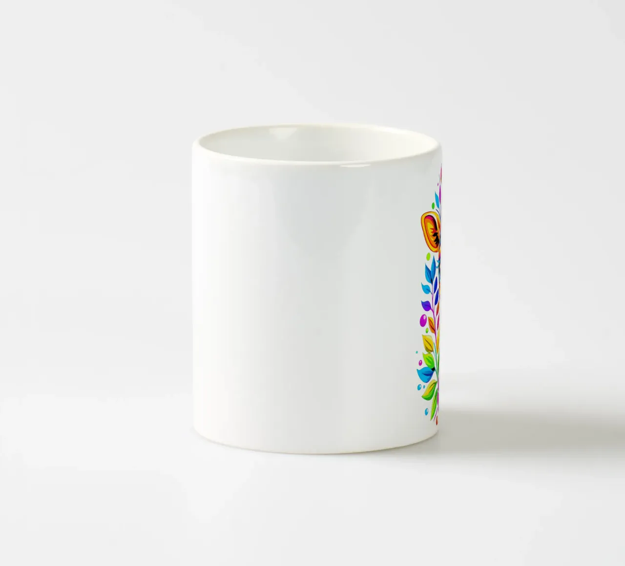 Giraffa carina floreale - Giraffa colorata e vivace tazza in ceramica da Artnesia