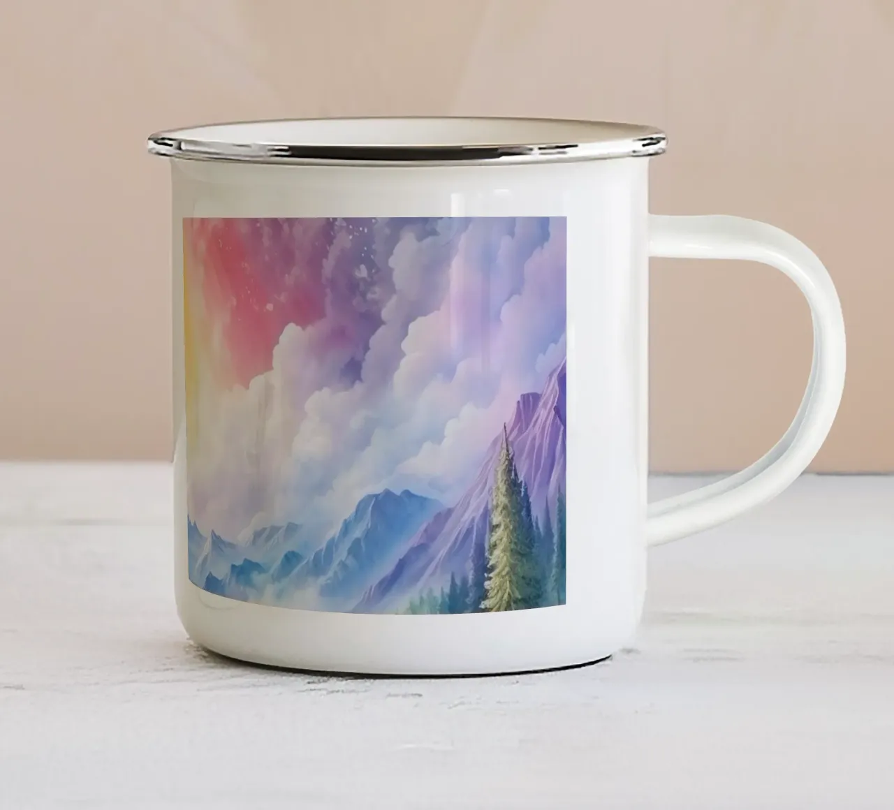 Arcobaleno tazza in smalto da Théïa's Fantasia World