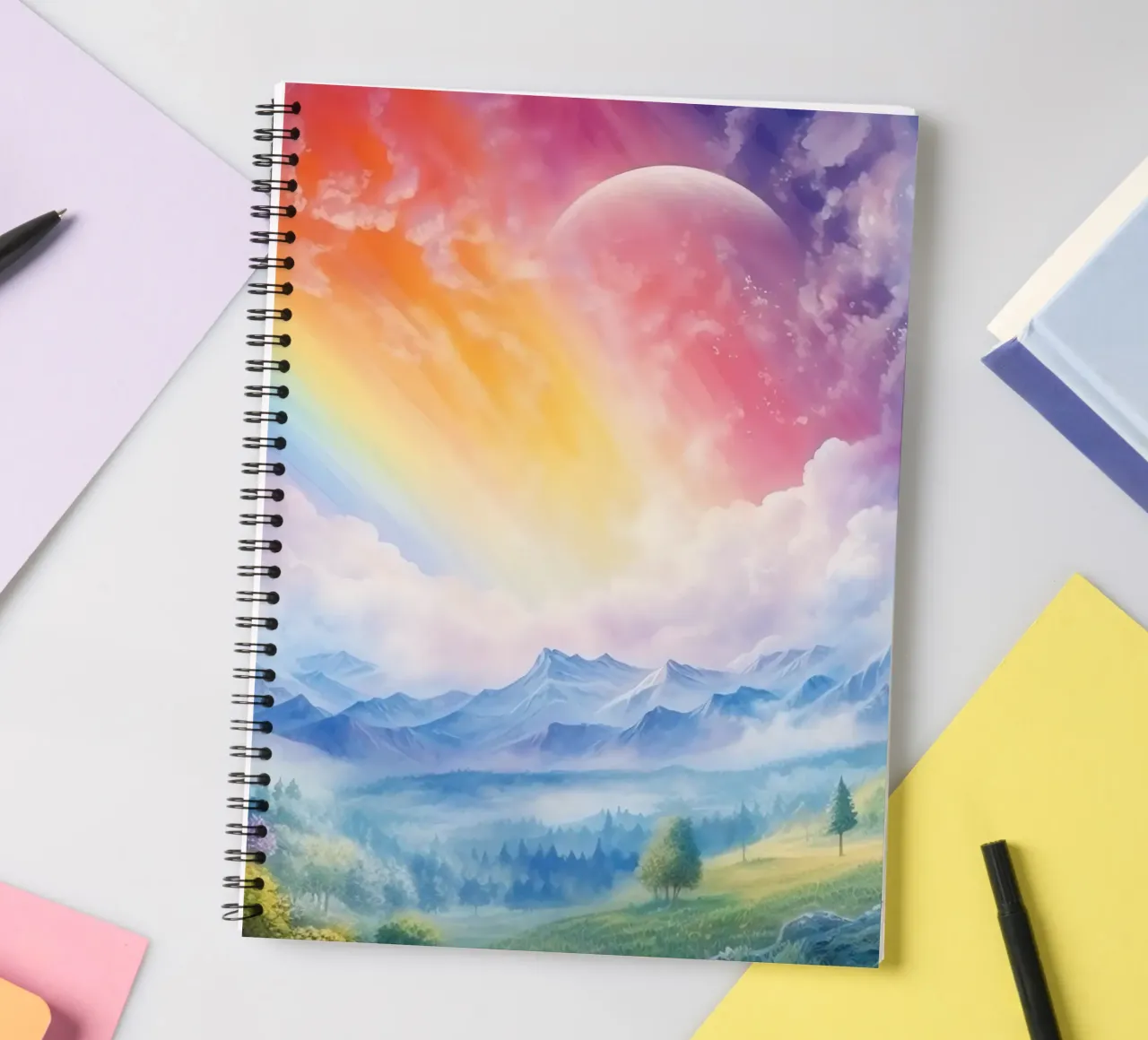 Regenbogen Ringbuch von Théïa's Fantasia World