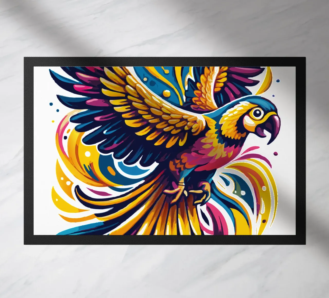Fly Parrot Colori vivaci zerbino da Artnesia